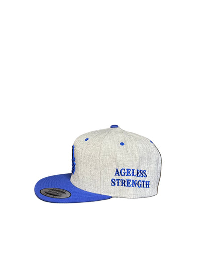 Premium Blue Ageless Strength Straight-Brim Cap