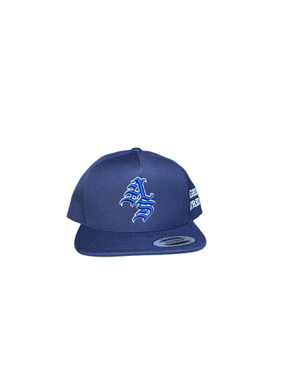 Premium Blue Ageless Strength Straight-Brim Cap