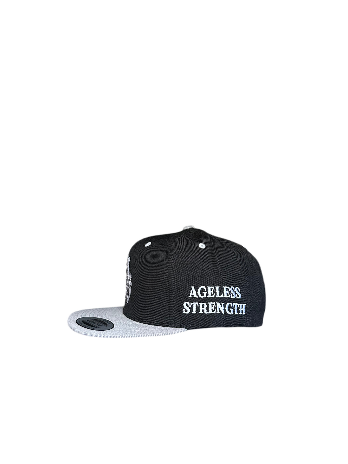 Premium Silver Ageless Strength Straight-Brim Cap
