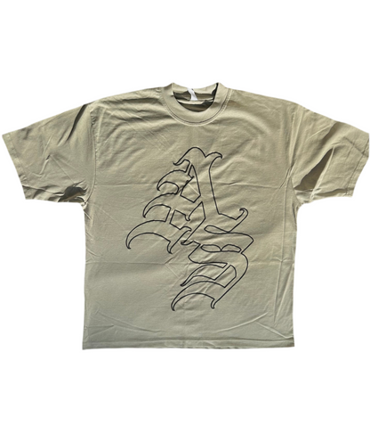 AS Oversized Beige Tee