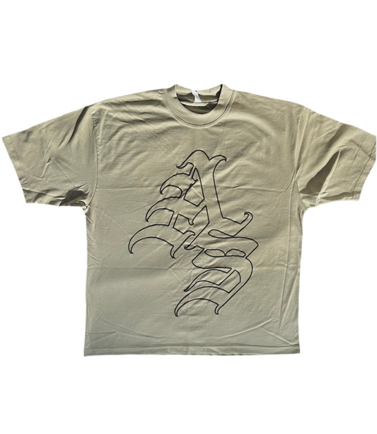 AS Oversized Beige Tee