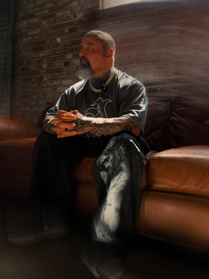 A.S. Oversized Acid Wash Tee - ($40)