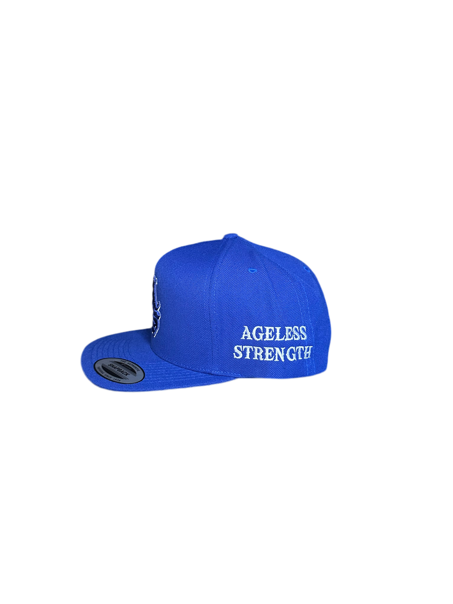 Premium Blue Ageless Strength Straight-Brim Cap