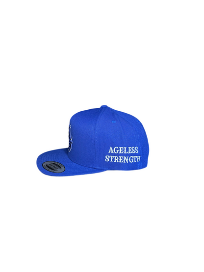 Premium Blue Ageless Strength Straight-Brim Cap