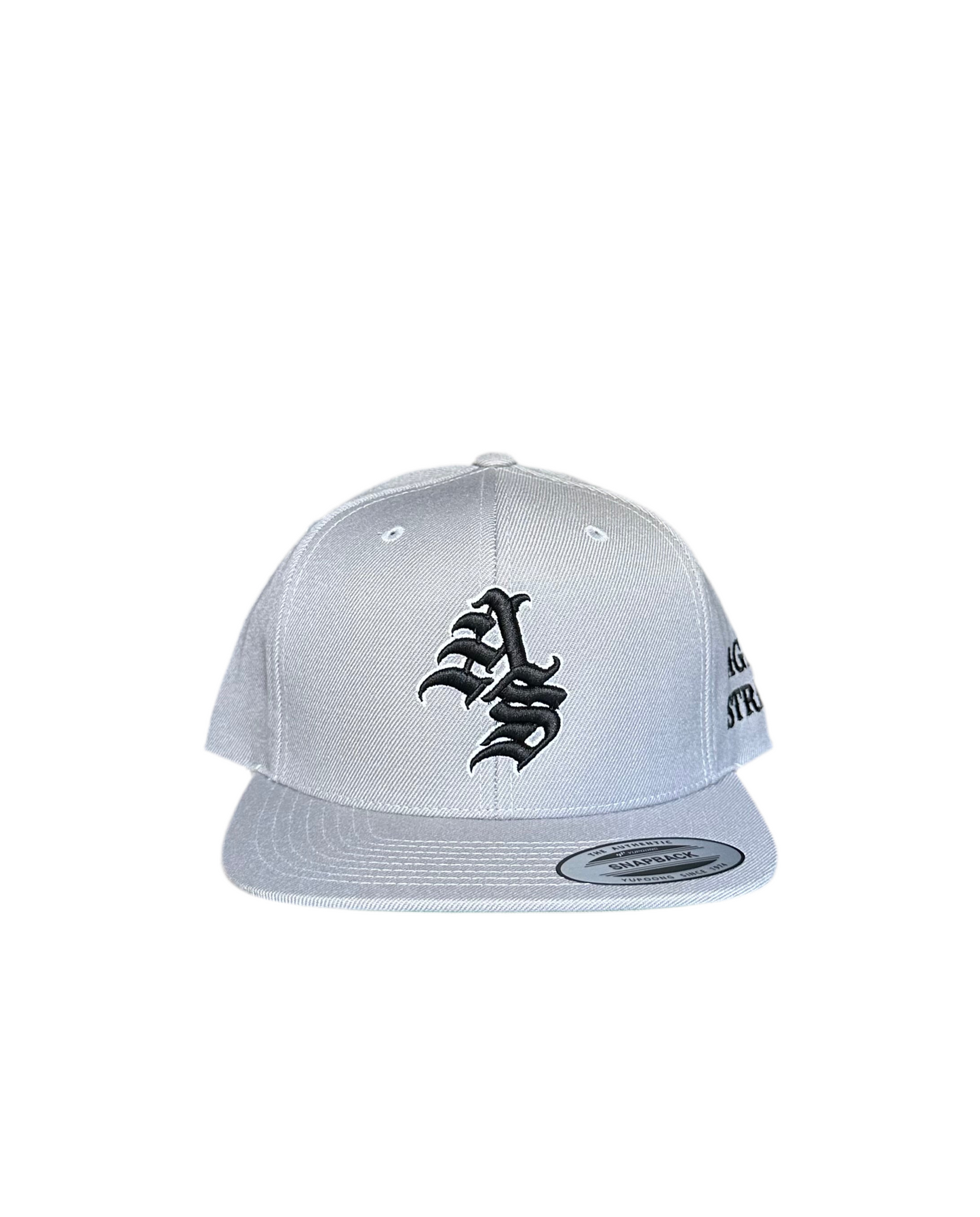 Premium Silver Ageless Strength Straight-Brim Cap