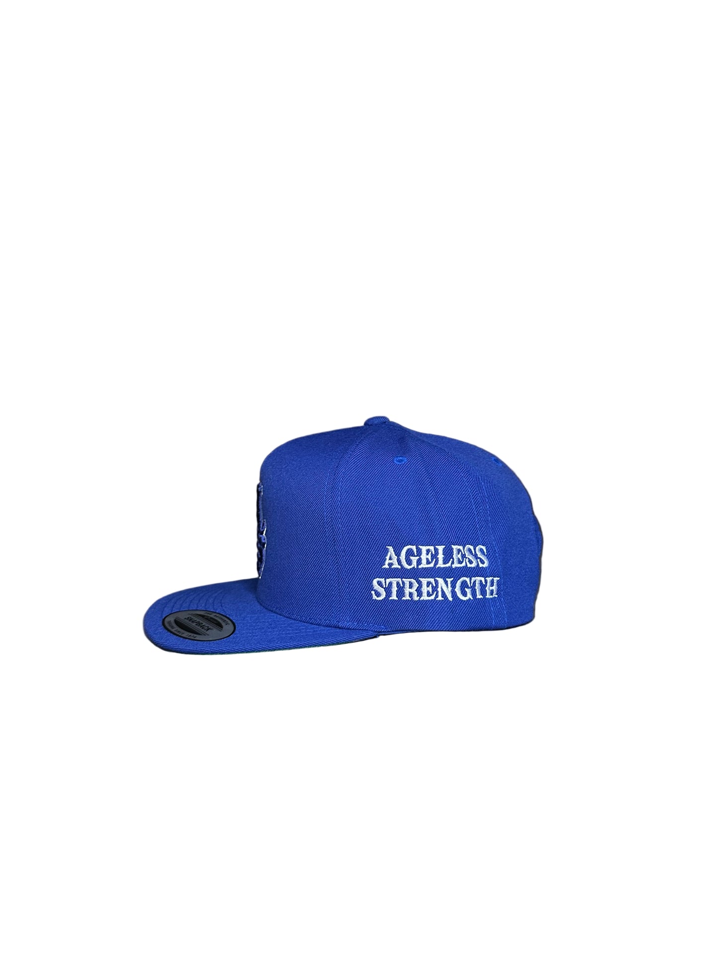Premium Blue Ageless Strength Straight-Brim Cap