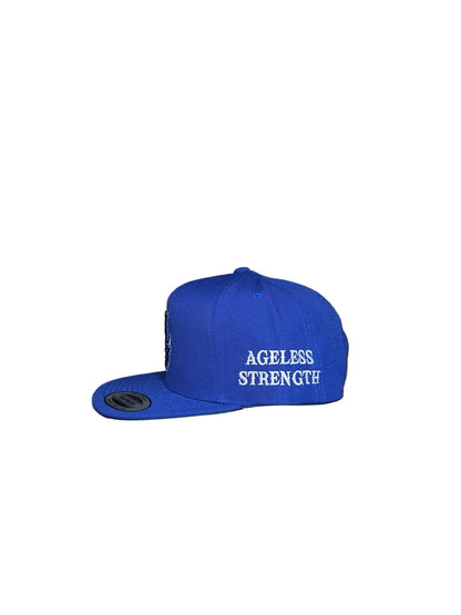 Premium Blue Ageless Strength Straight-Brim Cap