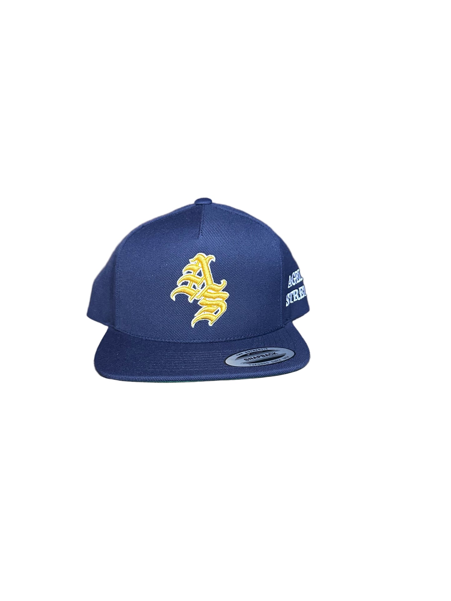 Premium Blue Ageless Strength Straight-Brim Cap