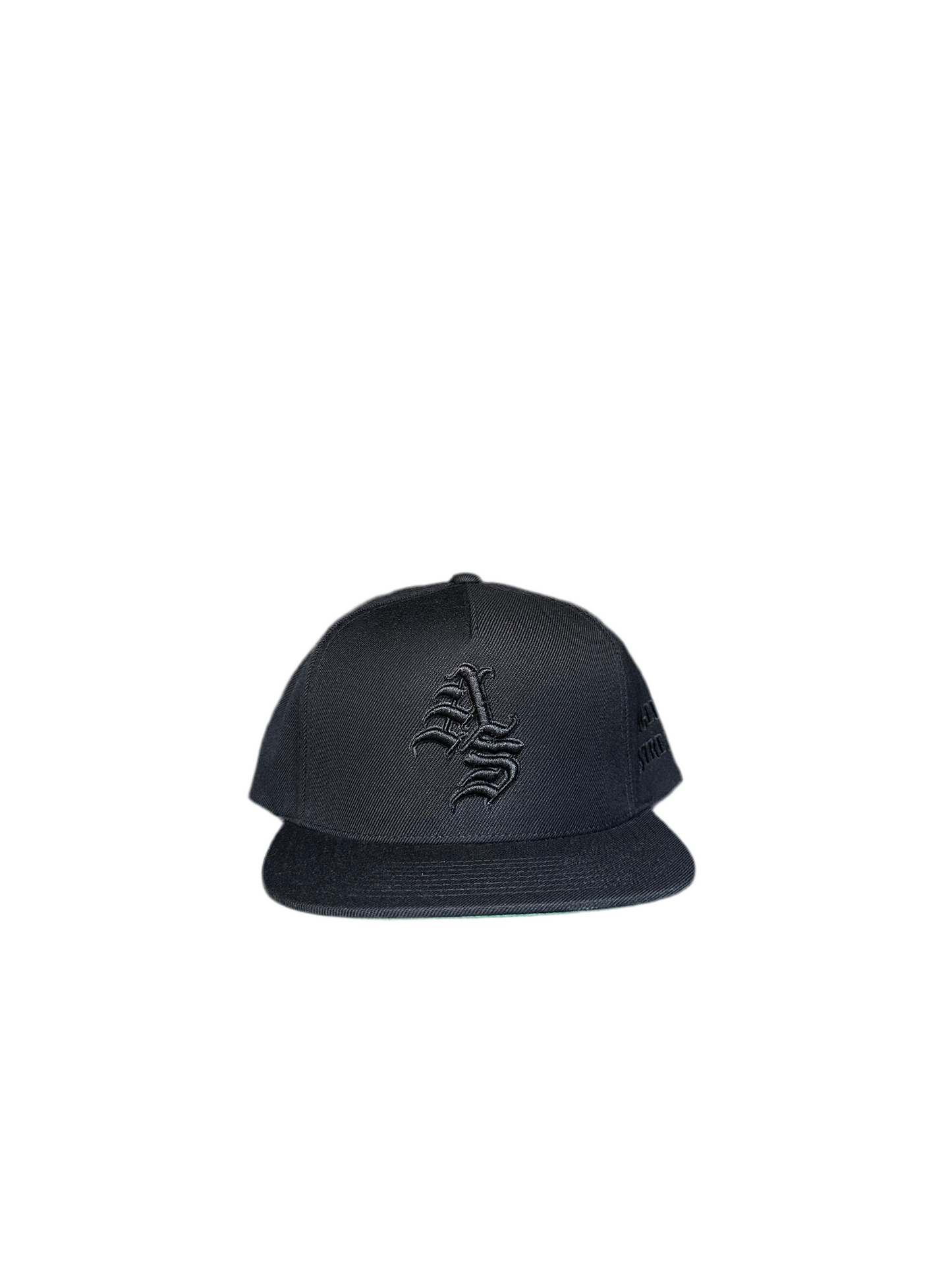 Black Ageless Strength Straight-Brim Cap