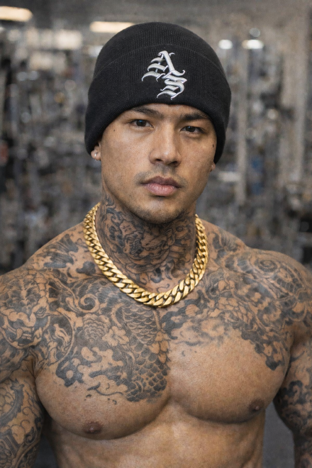 Fully Embroidered Beanie - $30