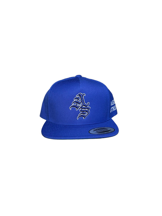 Premium Blue Ageless Strength Straight-Brim Cap