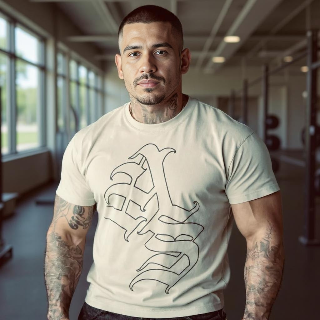 AS Oversized Beige Tee