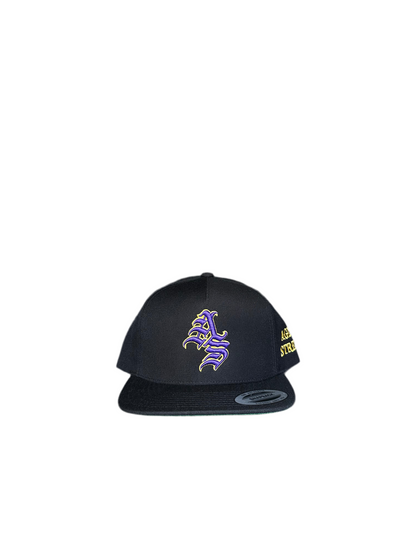 Black Ageless Strength Straight-Brim Cap