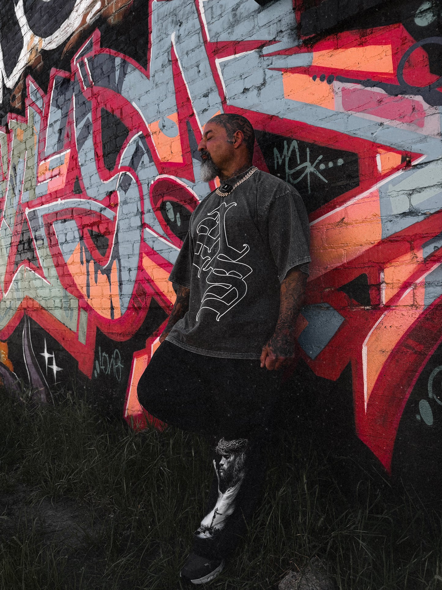 A.S. Oversized Acid Wash Tee - ($40)