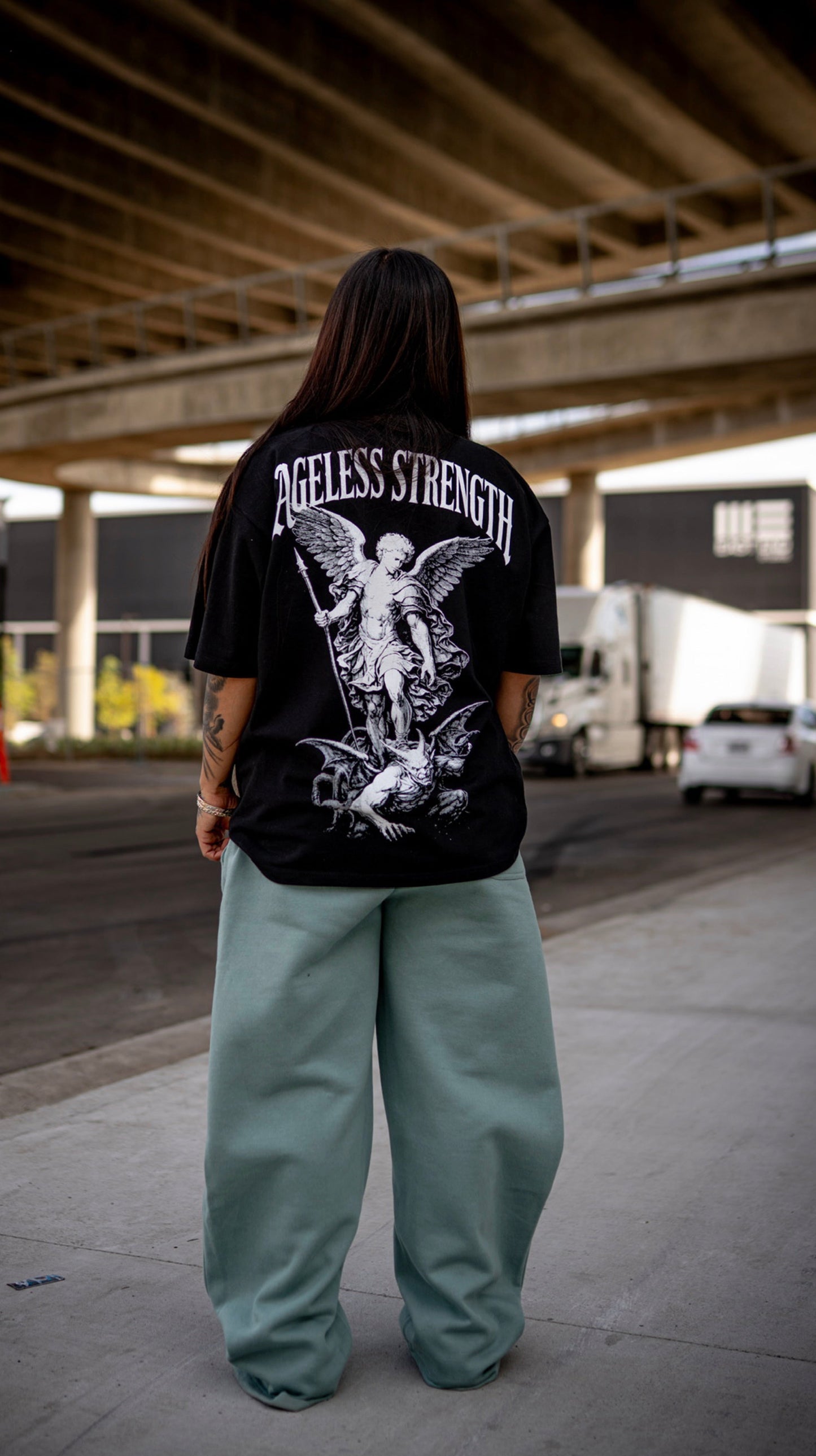 Ageless Strength “Divine Victory” Oversized Tee