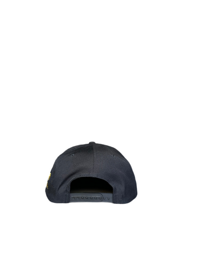 Black Ageless Strength Straight-Brim Cap