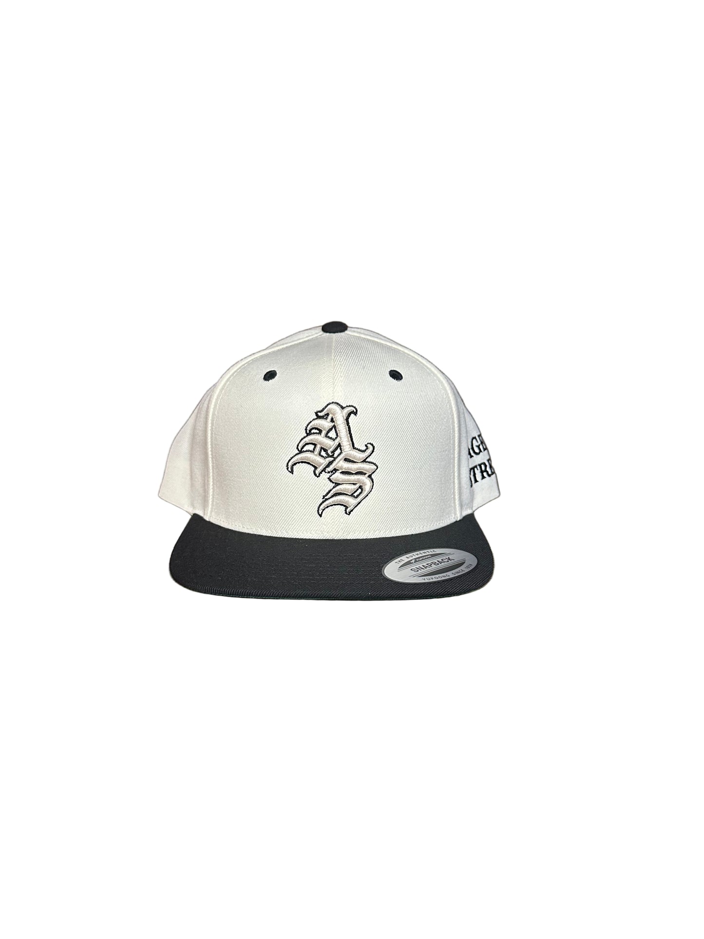 Black Ageless Strength Straight-Brim Cap