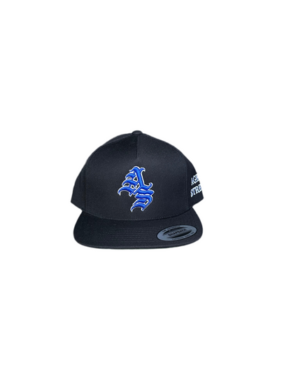 Black Ageless Strength Straight-Brim Cap